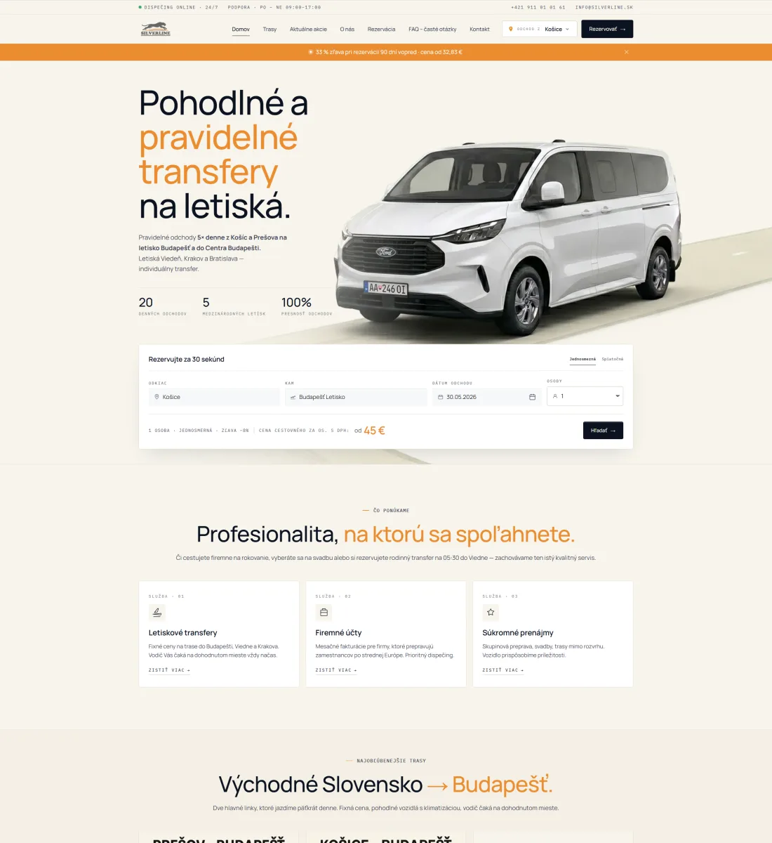 Silverline — letiskové transfery